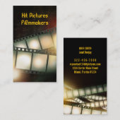 Cels Filmmaker Videograaf - Verticale kaart wissen Visitekaartje (Voorkant / Achterkant)