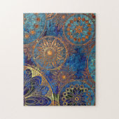 Celsius Blue en Gold Challchallenge Gift Legpuzzel (Verticaal)