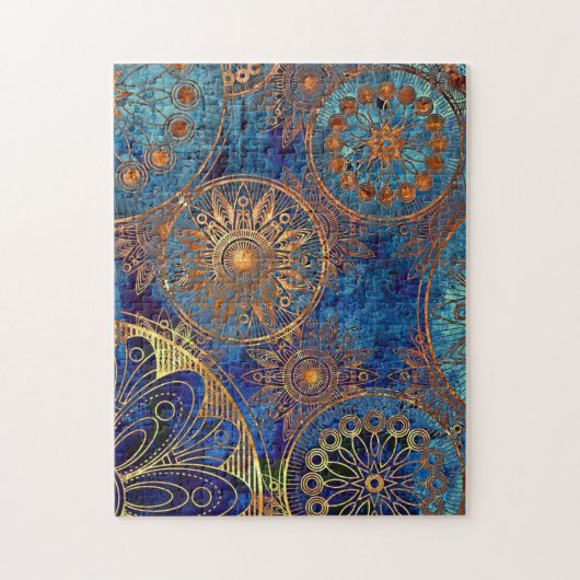 Celsius Blue en Gold Challchallenge Gift Legpuzzel (Verticaal)