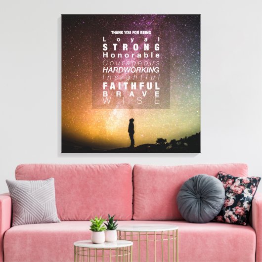 Celsius Charm. 2 (24x24) Canvas Afdruk (Insitu (Woonkamer))