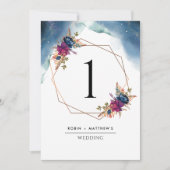 Celsius, Geometrisch Floral Table Number (Voorkant)