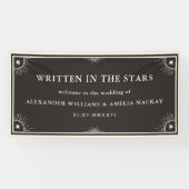 Celsius geschreven in sterren trouwbord Banner (Horizontaal)