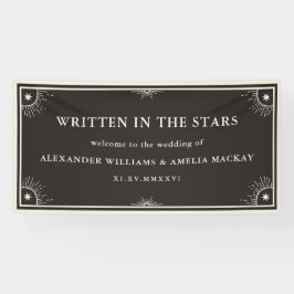 Celsius geschreven in sterren trouwbord Banner