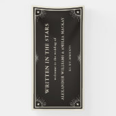 Celsius geschreven in sterren trouwbord Banner (Verticaal)