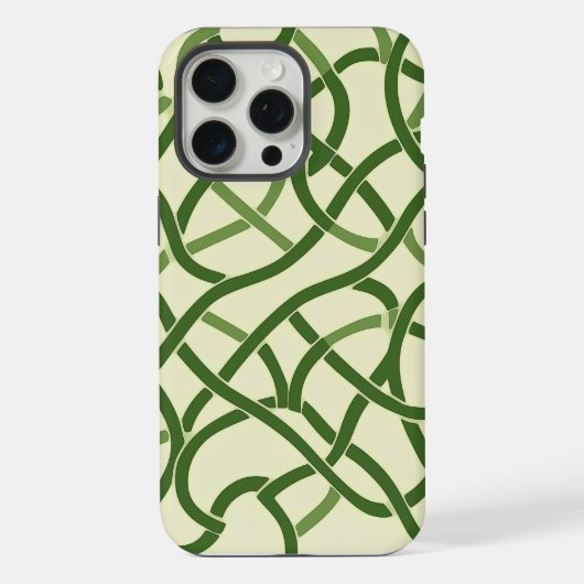☘️ Celsius Groen en Entrelacs 🍀 iPhone Hoesje (Achterkant)