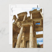 Celsius Library, beroemd Romeins gebouw - Ephesus Briefkaart (Voorkant / Achterkant)