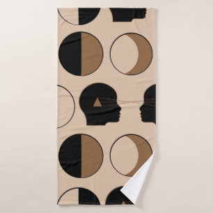 Celsius naadloos patroonontwerp met menselijke ene badhanddoek