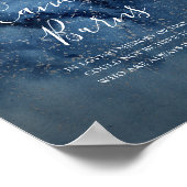 Celsius Night Sky Silver Dit kaarsbord brandt Poster (Hoek)