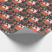 Celsius Nordic Red Fox Pattern All Occasion Cadeaupapier (Hoek)
