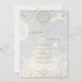 Celsius Schriftelijk in het Stars Wedding Kaart (Voorkant)