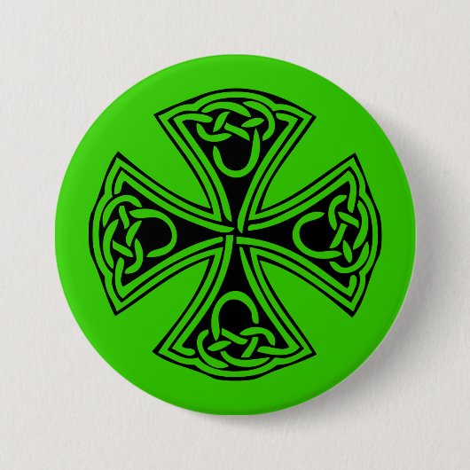celt_cross ronde button 7,6 cm (Voorkant)