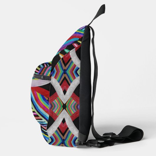 Celtelix op draagdoek/crossbody zak sling bag (Rechts)