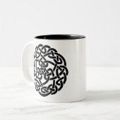 Celtic 2 tweekleurige koffiemok (Voorkant links)