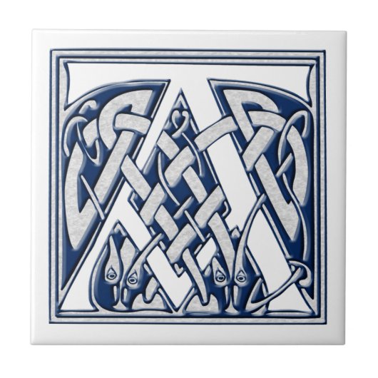 Celtic A Monogram Tegeltje (Voorkant)