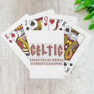 Celtic Alphabet Lettertype speelkaarten