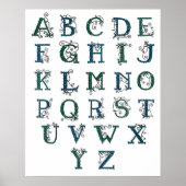 Celtic Alphabet print (Voorkant)