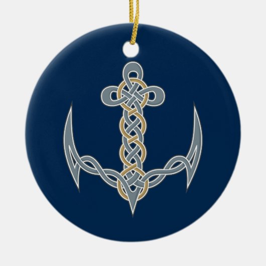 Celtic Anchor 1 Keramisch Ornament (Voorkant)