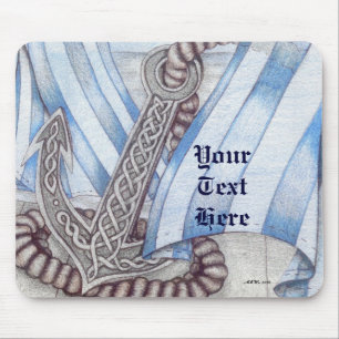 Celtic Anchor Nautical Muismat