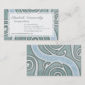 Celtic  Aqua Grunge Effect Old Italiaanse Wall Visitekaartje (Voorkant / Achterkant)