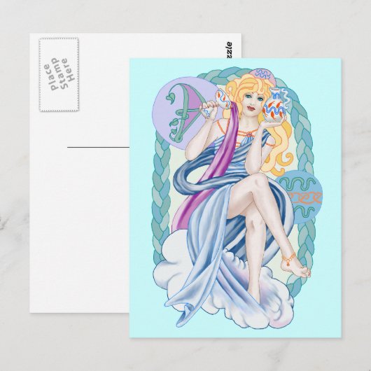 Celtic Aquarius Briefkaart (Voorkant / Achterkant)