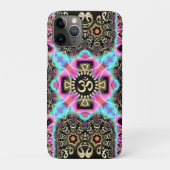 Celtic Arabesque Aum Gold Art Fusion iPhone 4 Case (Achterkant)