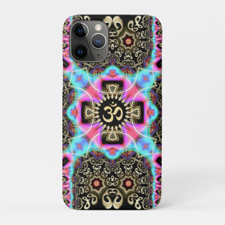 Celtic Arabesque Aum Gold Art Fusion iPhone 4 Case
