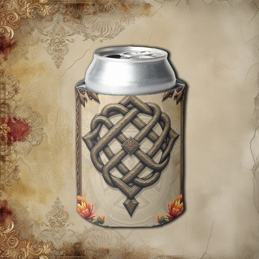 Celtic art and floral splendor in warm tones.  blikjeskoeler