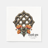 Celtic art and floral splendor in warm tones. servet (Voorkant)