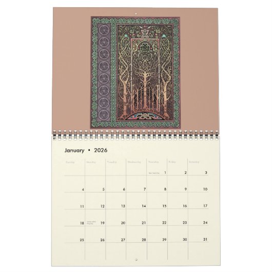 Celtic Art Calendar Kalender (Jan 2026)