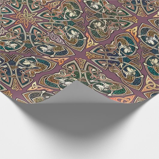 Celtic Art Cats Celtic Knotwork Wrapping Paper Cadeaupapier (Hoek)