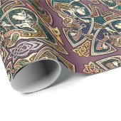 Celtic Art Cats Celtic Knotwork Wrapping Paper Cadeaupapier (Rol Hoek)