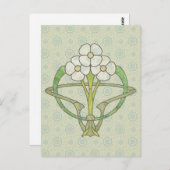 Celtic art deco floral design 2 briefkaart (Voorkant / Achterkant)