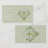 Celtic art deco floral design t2 visitekaartje (Voorkant / Achterkant)