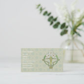 Celtic art deco floral design t2 visitekaartje (Staand voorkant)