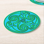 Celtic Art & Design Paper Coasters Ronde Kartonnen Onderzetter (Gebogen)