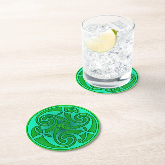 Celtic Art & Design Paper Coasters Ronde Kartonnen Onderzetter (Insitu)