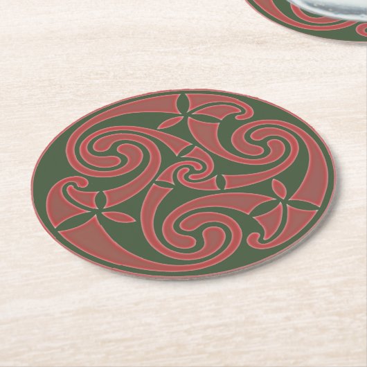 Celtic Art & Design Paper Coasters Ronde Kartonnen Onderzetter (Gebogen)
