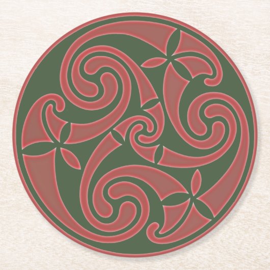 Celtic Art & Design Paper Coasters Ronde Kartonnen Onderzetter (Voorkant)