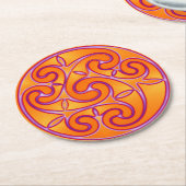 Celtic Art & Design Paper Coasters Ronde Kartonnen Onderzetter (Gebogen)