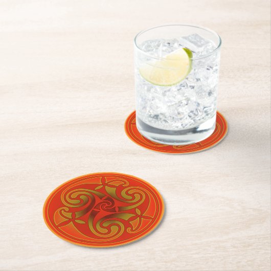 Celtic Art & Design Paper Coasters Ronde Kartonnen Onderzetter (Insitu)