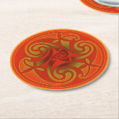 Celtic Art & Design Paper Coasters Ronde Kartonnen Onderzetter (Gebogen)