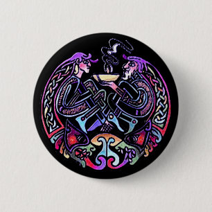 Celtic Art Design Ronde Button 5,7 Cm