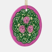 Celtic Art Rozen Roze Keramisch Ornament (Rechts)