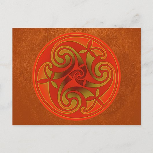 Celtic Art Spiral Design Briefkaart (Voorkant)