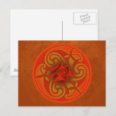 Celtic Art Spiral Design Briefkaart (Voorkant / Achterkant)