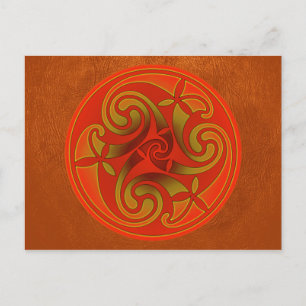 Celtic Art Spiral Design Briefkaart
