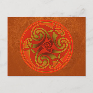 Celtic Art Spiral Design Briefkaart