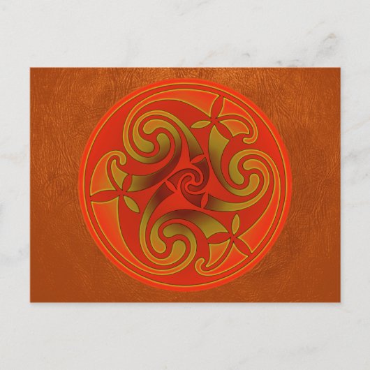 Celtic Art Spiral Design Briefkaart (Voorkant)