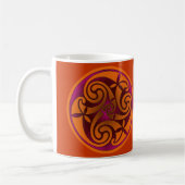 Celtic Art Spiral Design Coffee Mok (Links)