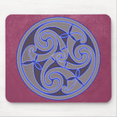 Celtic Art Spiral Design Mouse Mat Muismat (Voorkant)